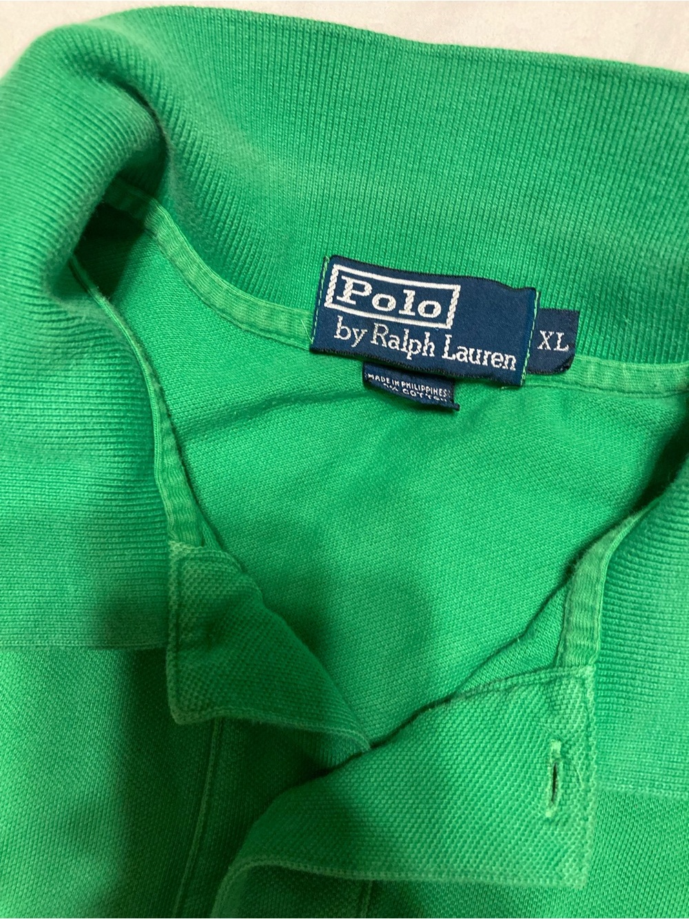 Ralph Lauren Bright Green Polo with Purple Pony - Picture 3 of 5